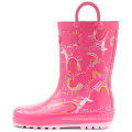 2020 New Fashion Natural Rubber Logo Rain Boots Rain Boots Keep Warm Rain Boots Women for Kids